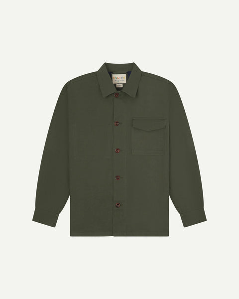 Spoiled Life Uskees Buttoned Workshirt - Vine Green
