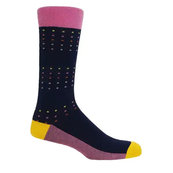 Peper Harow Square Polka Men's Socks: Summer