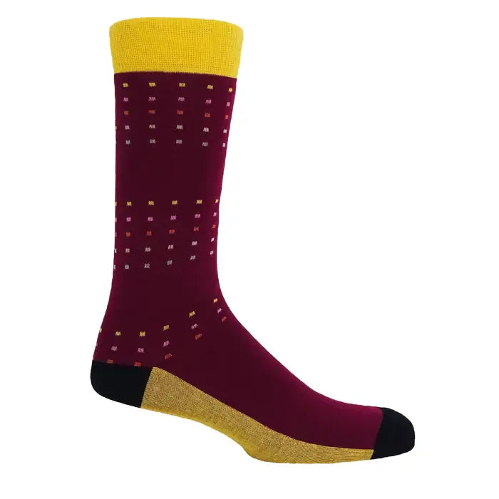 Peper Harow Square Polka Men's Socks: Winter