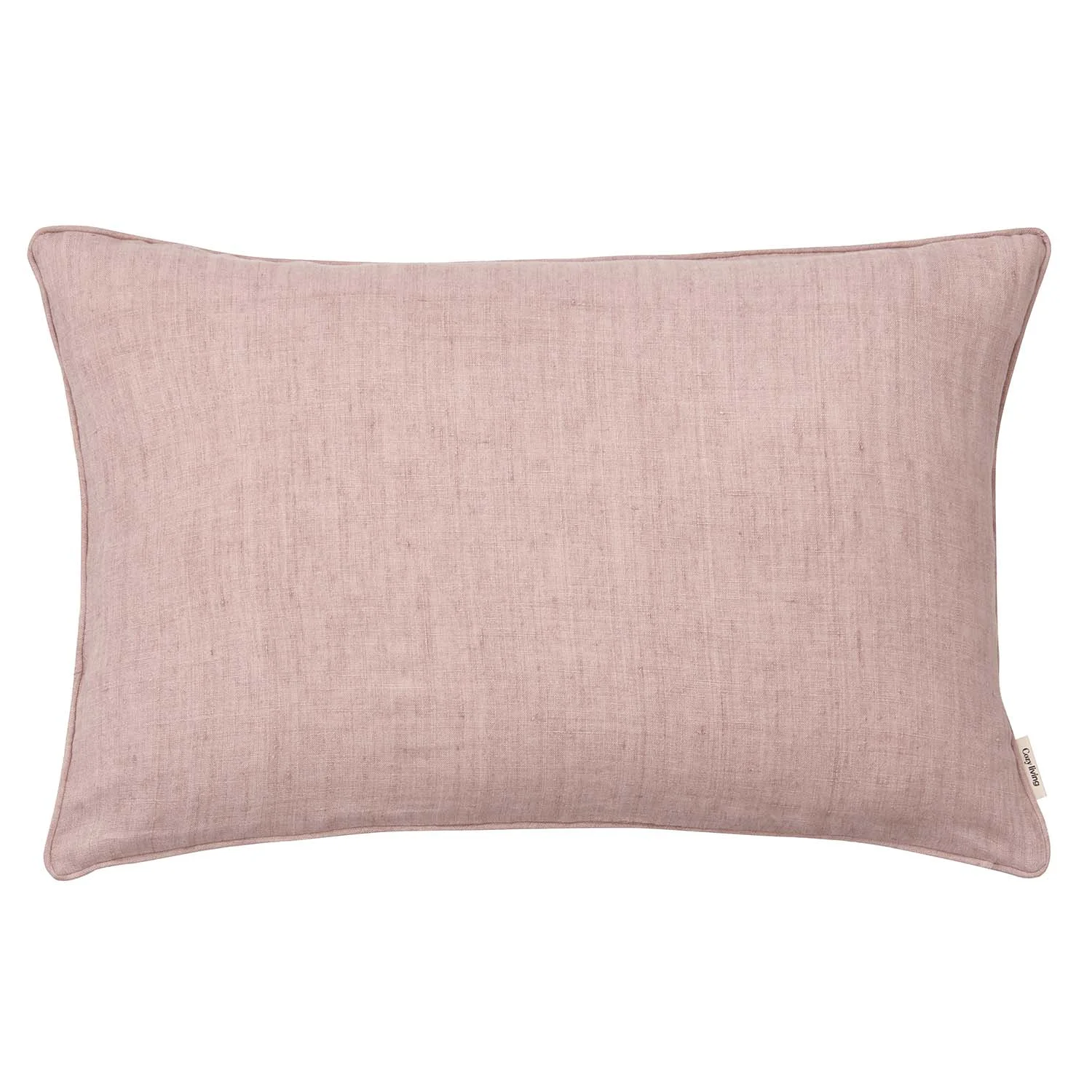 Cozy Living Luxury Light Linen Mini Gable Cushion w. piping - MAGNOLIA, 45 x 70 cm