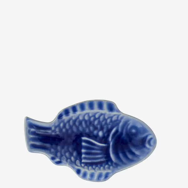 Madam Stoltz Blue Ceramic Fish Platter
