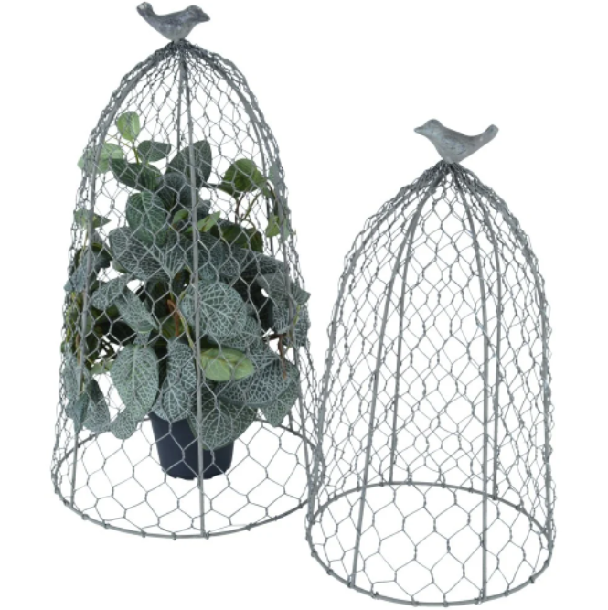 Kirkland's Home  Set of 2 Chickenwire Cloche 