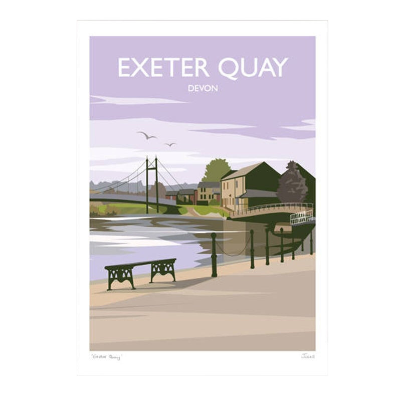 Julia S Illustrations Exeter Quay Print (Julia S)