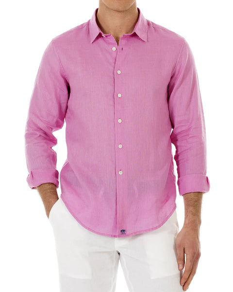 Pinkhouse Mustique Fuchsia Pink Linen Shirt