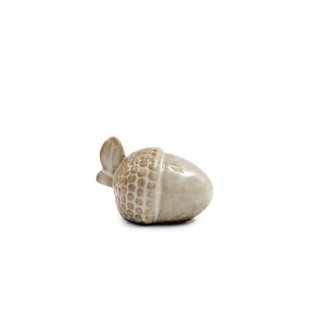 Temerity Jones Ceramic Acorn With Leaf Decor