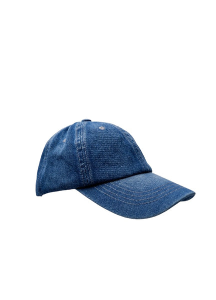 Black Colour Vibe Cap - Denim