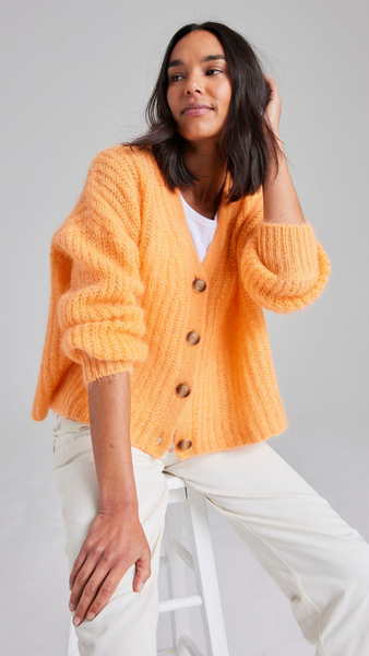 Cape Cove Sirena Italian Cardigan In Apricot By