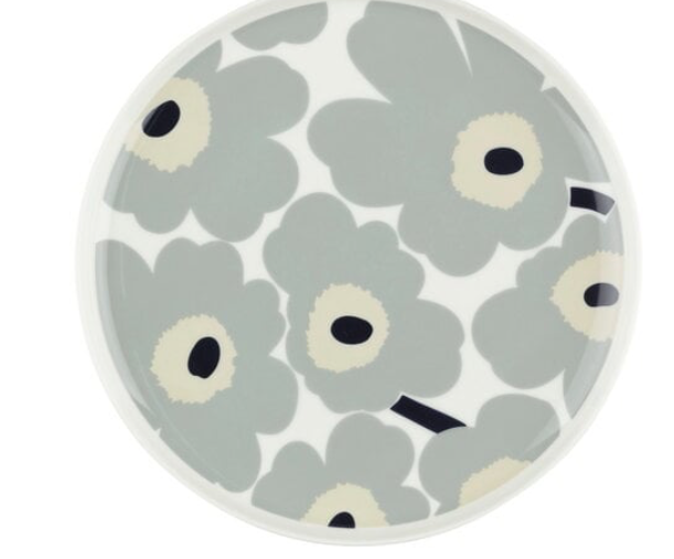 Marimekko piatto fondo con fiore unikko 