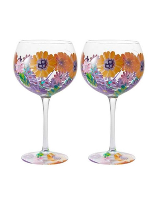 Livellara Flora Wild Flowers Gin Glass Set