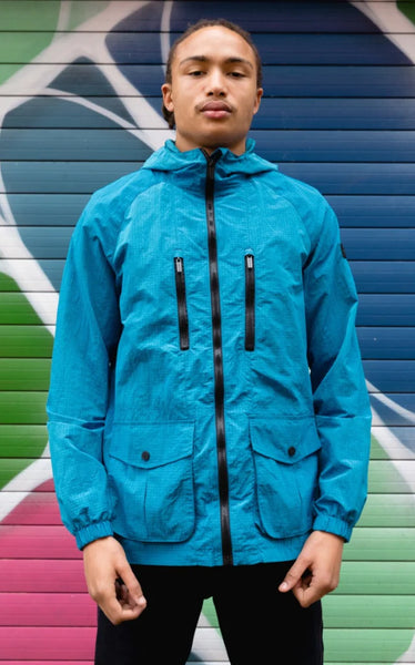 Terrace Cult Tessio Ripstop Jacket Electric Blue