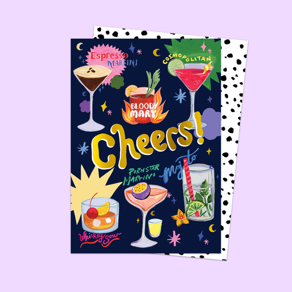 Eleanor Bowmer "cocktail Cheers" Greeting Card