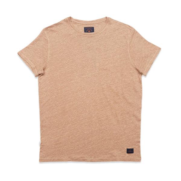 Blue de Genes Totti Linen T-shirt - Taupe