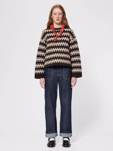 Nudie Jeans Gerd Fair Isle Alpaca Knit