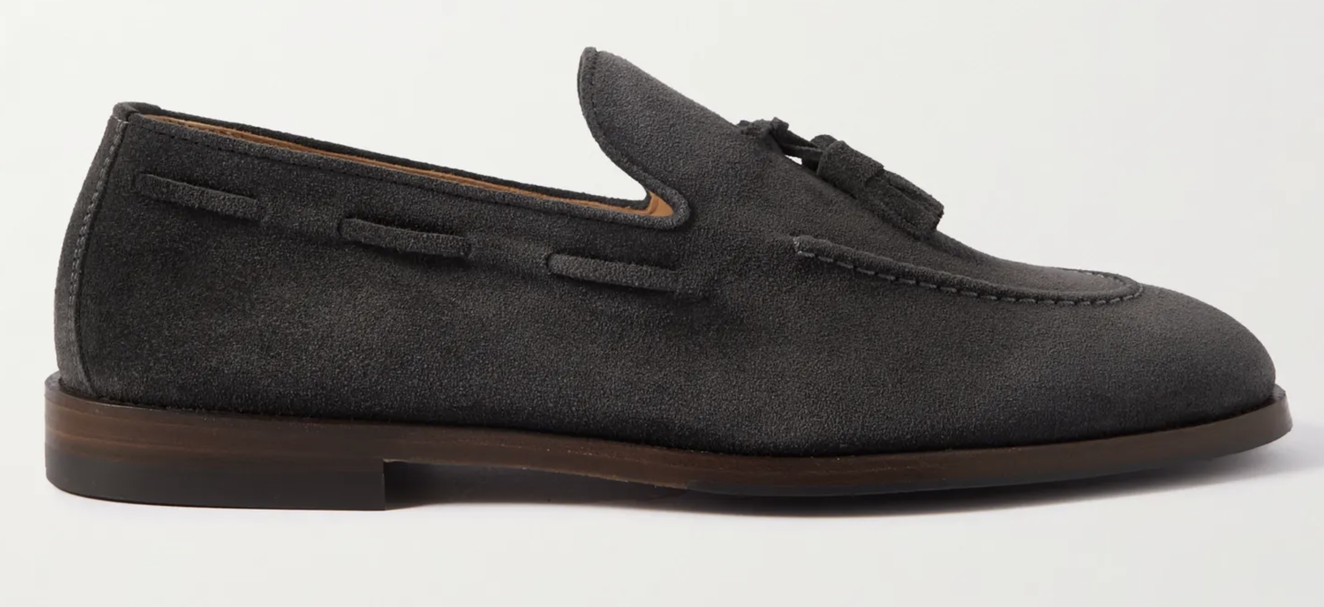 BRUNELLO CUCINELLI Tasselled Suede Loafers