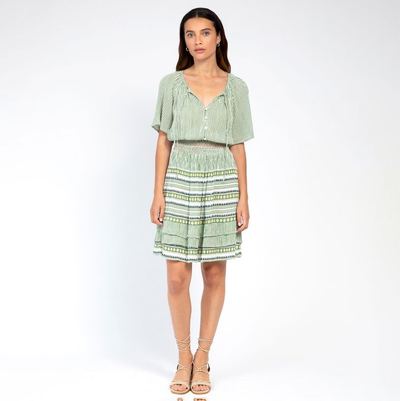 ange  An’ge Stripe Layered Dress