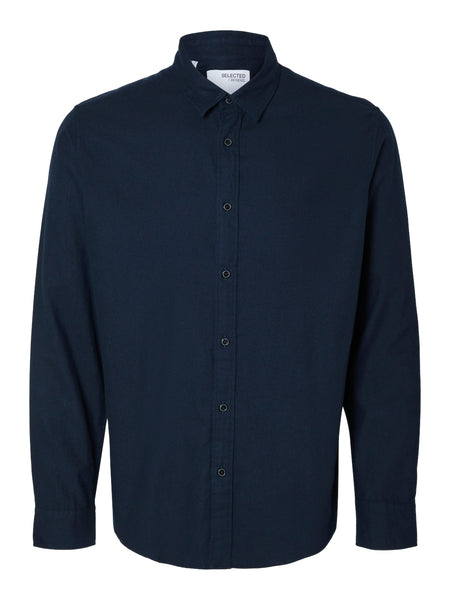 Selected Homme Slhslimowen-flannel Dark Sapphire Solid Shirt