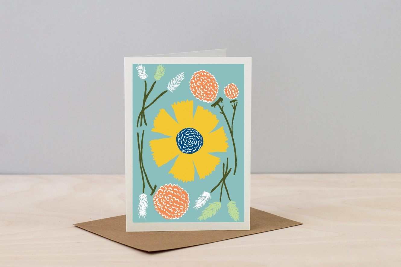 Studio Wald Dried Flowers Greeting Card 