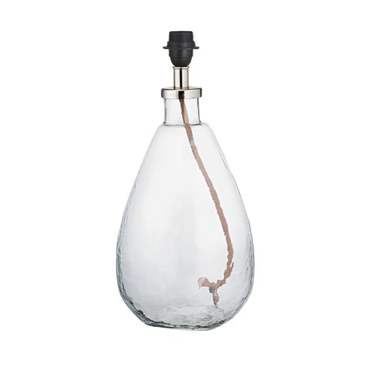 Nkuku Small Tall Clear Glass Baba Lamp