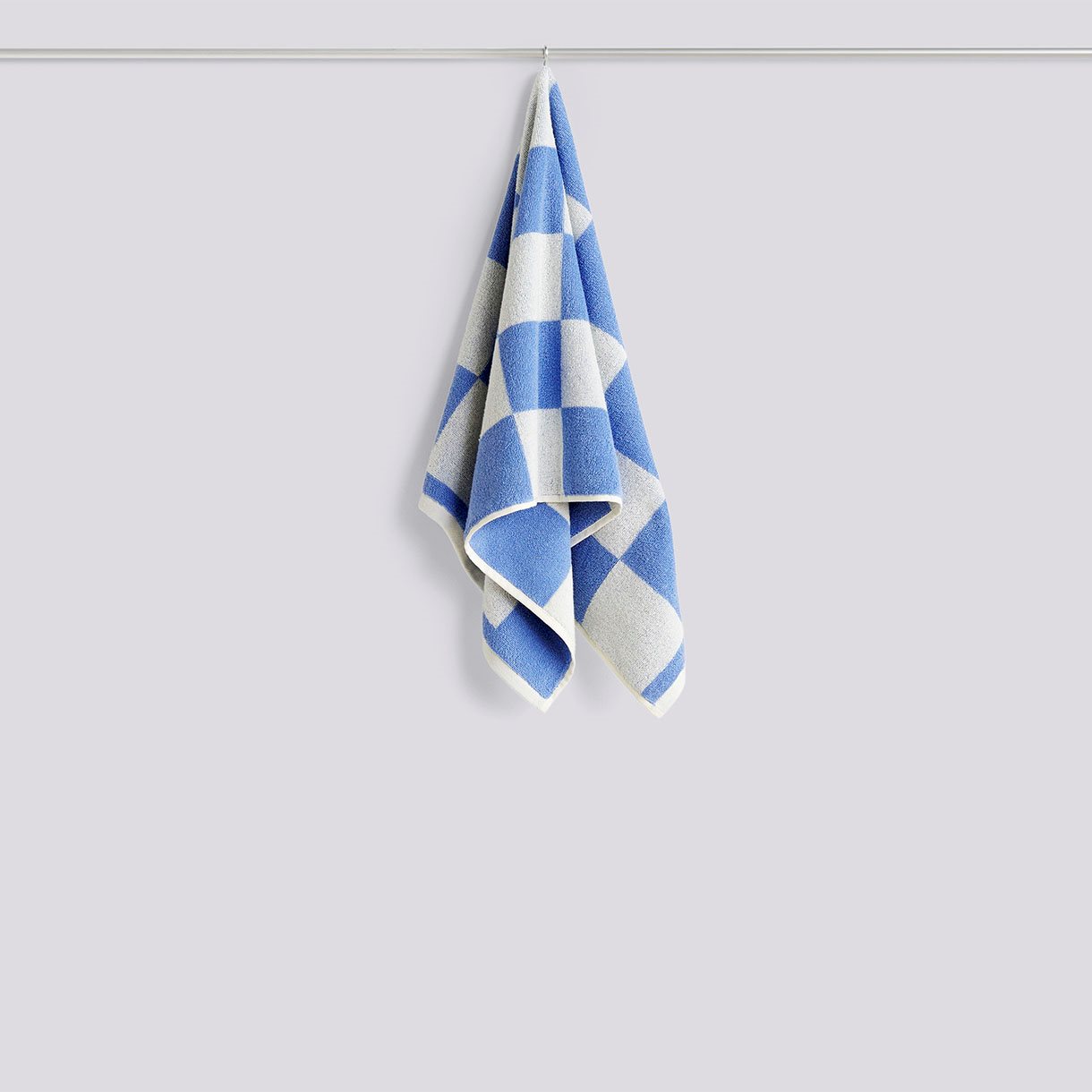 HAY CHECK HAND TOWEL-SKY BLUE