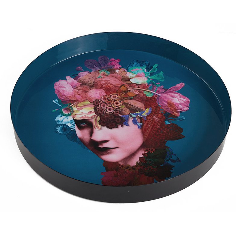 Gangzai Mary Jane Round Serving Tray 