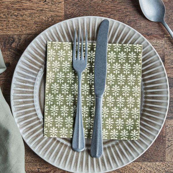 House Doctor Olive Green Napkins