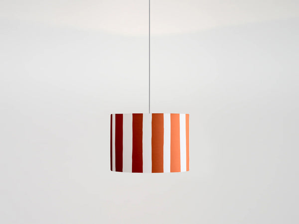 houseof.com Peel Orange & White Stripe Printed Shade