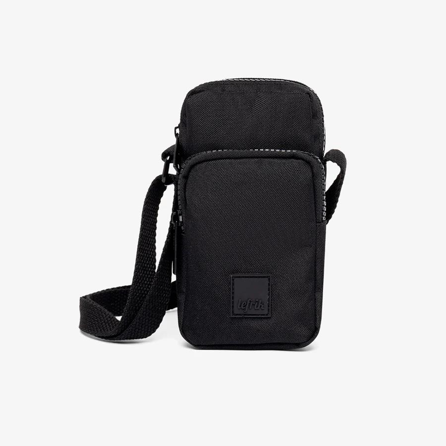 Lefrik Amsterdam Small Cross Bag in Black Stripes