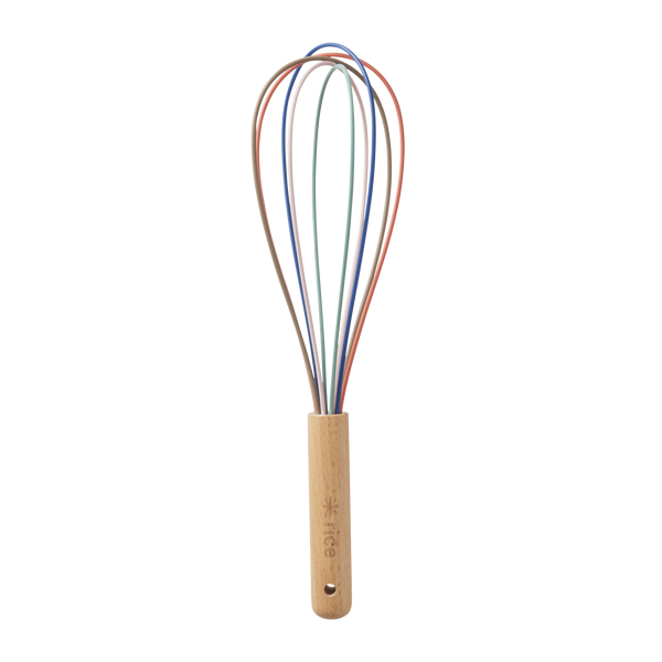 rice Medium A New York Minute Wooden Handle Silicone Whisk