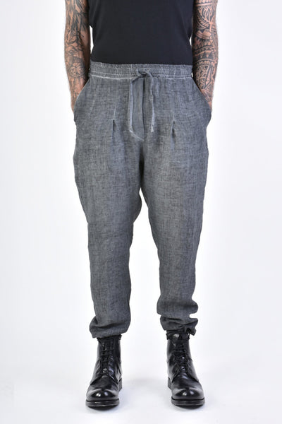 La Haine Inside Us 3v Lm108 Linen Sweatpants Grey