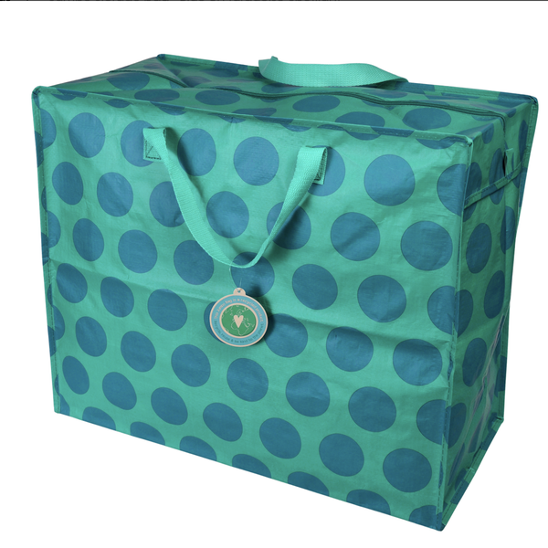 Not specified Jumbo Bag - Blue & Turquoise Spot