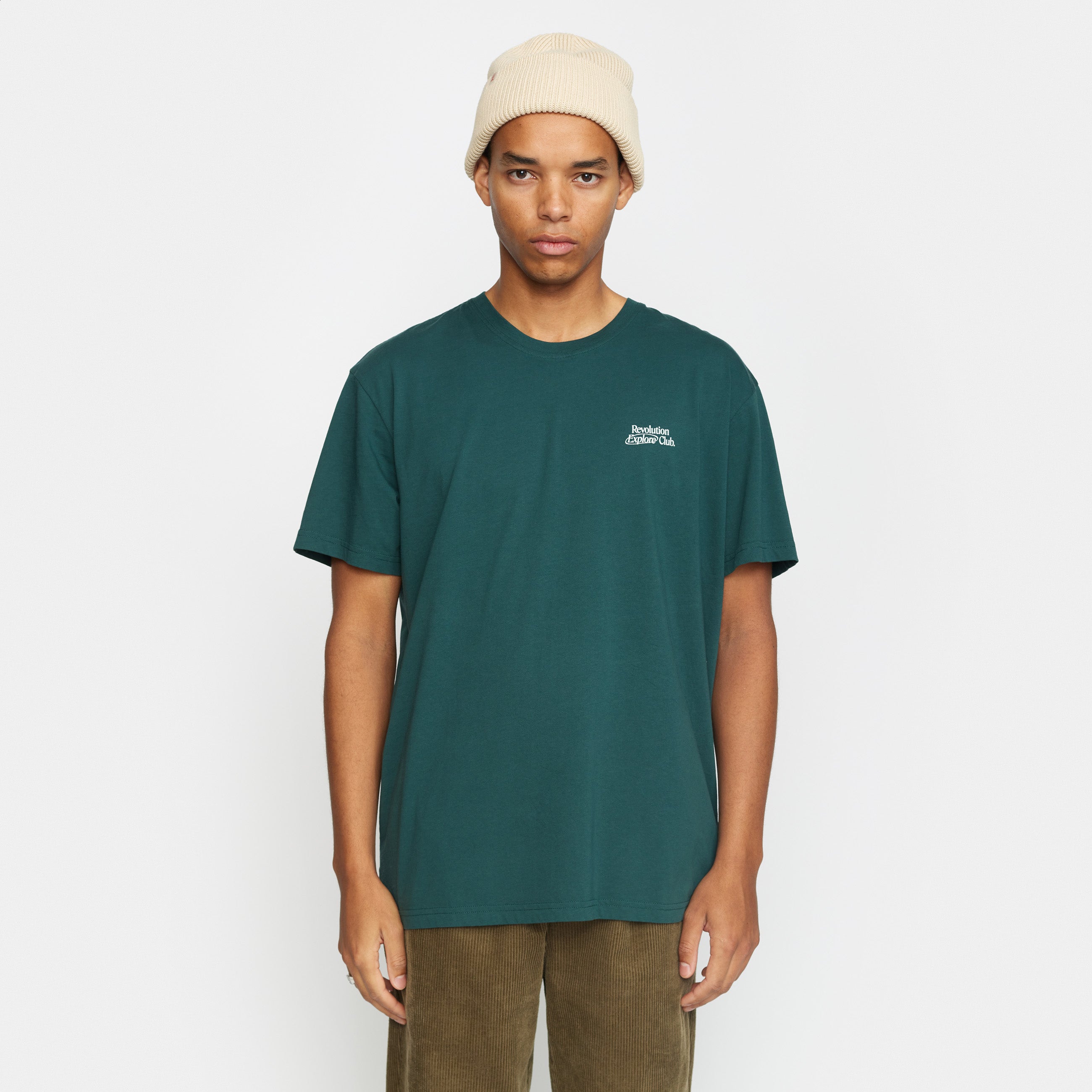 Revolution Dark Green 1382 WAG Printed T Shirt