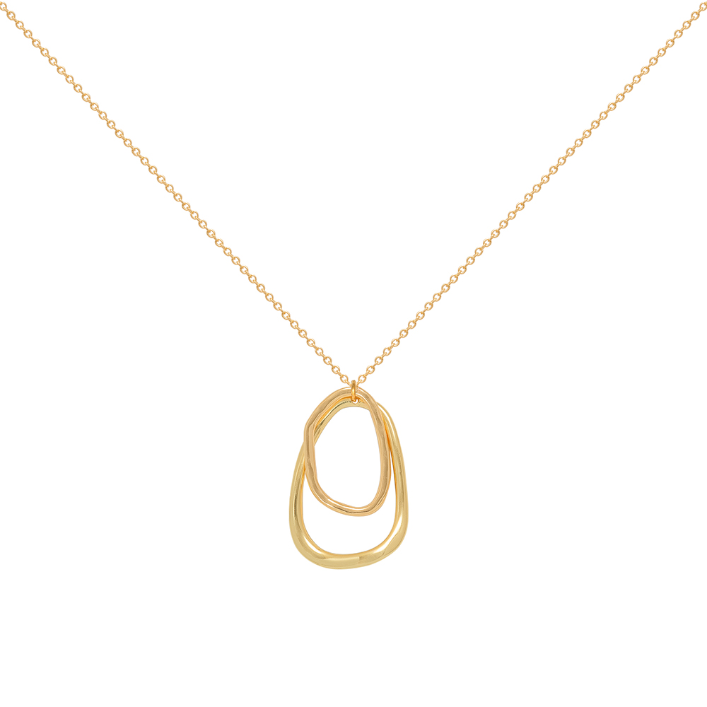 A Weathered Penny  18k Gold Plated Willa Necklace