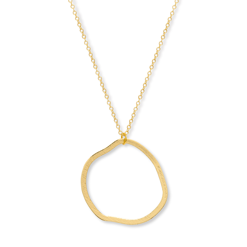 A Weathered Penny  18k Gold Plated Alber Necklace