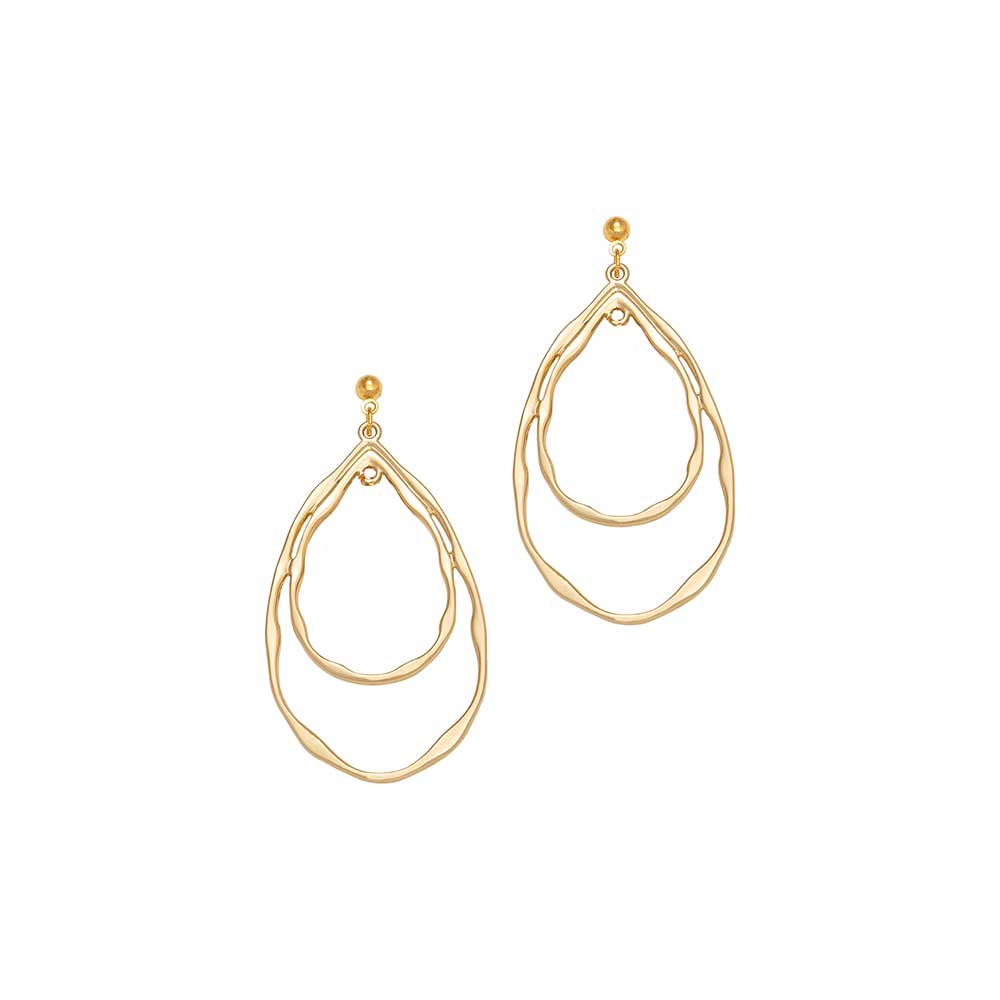 A Weathered Penny  18k Gold Plated Ada Earrings