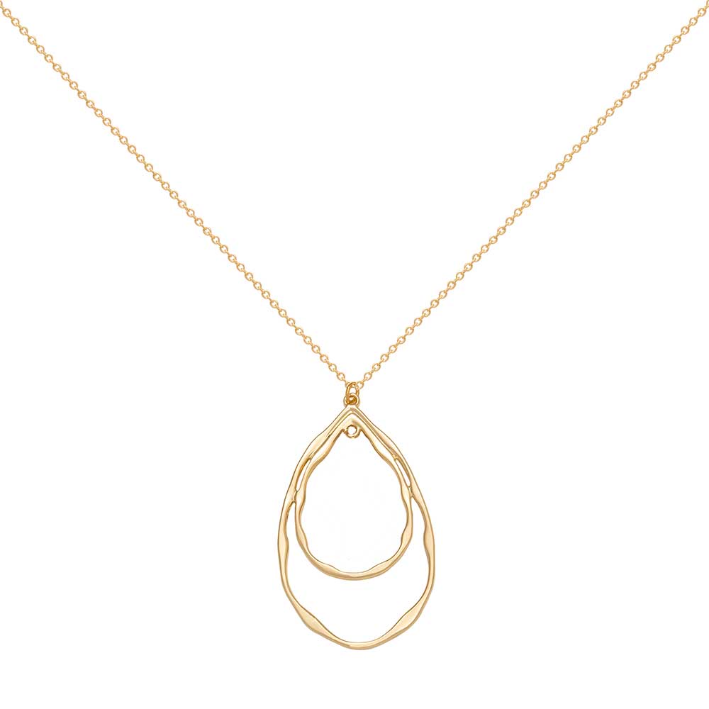 A Weathered Penny  18k Gold Plated Ada Necklace