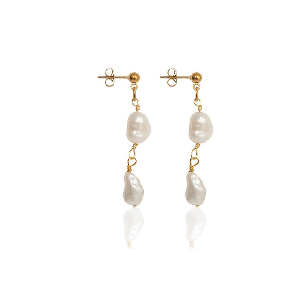 A Weathered Penny  Blair Pearl Studs