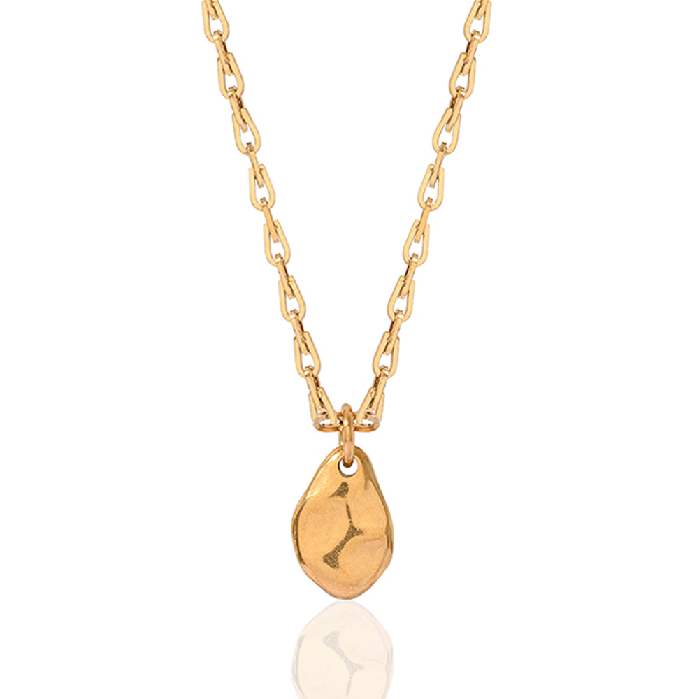 A Weathered Penny  Gold Plated Aspen Necklace