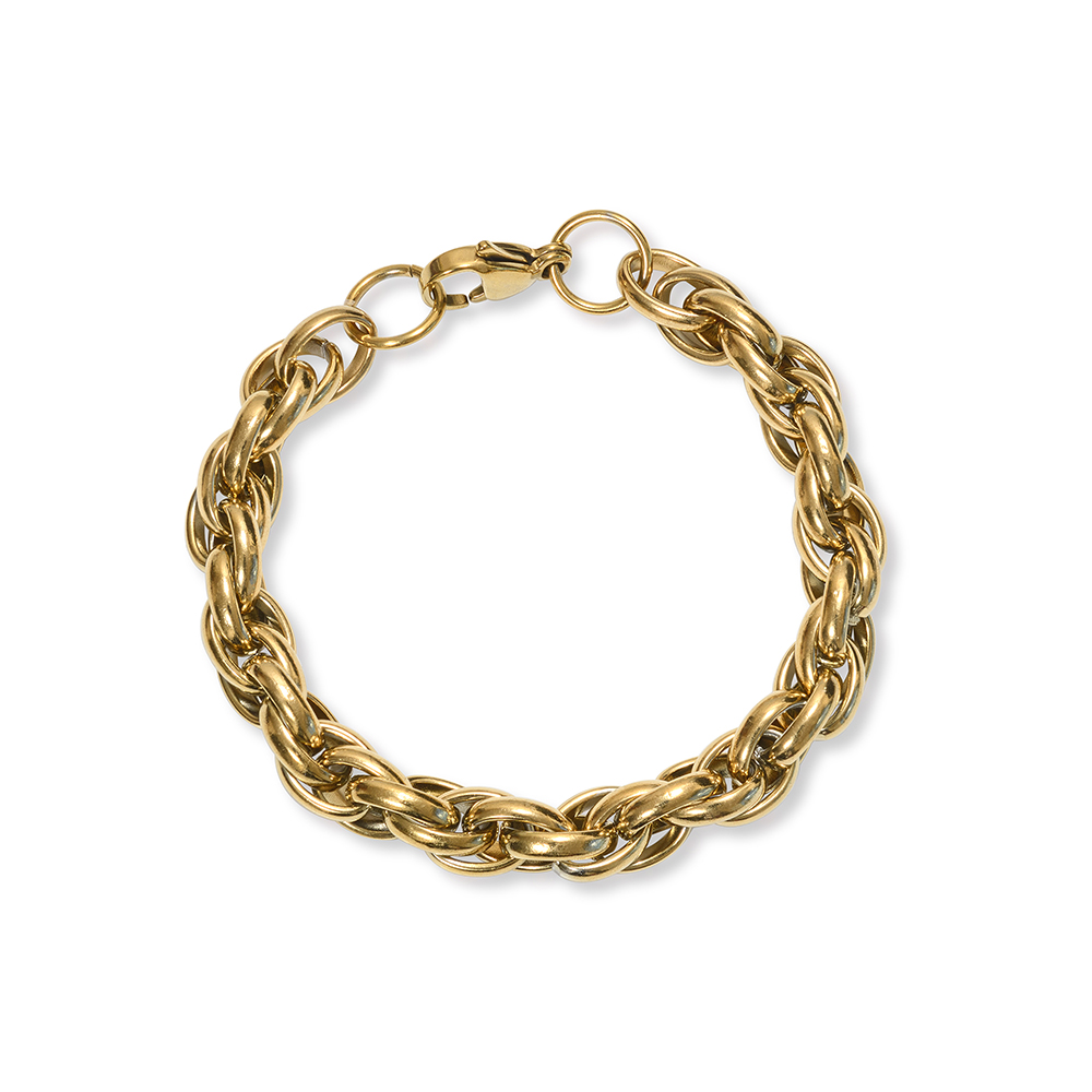 A Weathered Penny  Gold Plated Knot Bracelet