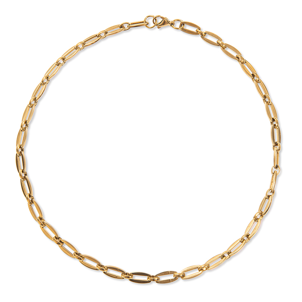 A Weathered Penny  Gold Plated Link Chain