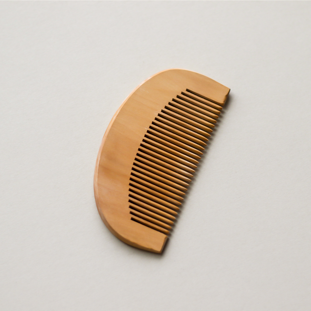 A Weathered Penny  10cm Wooden Curved Comb