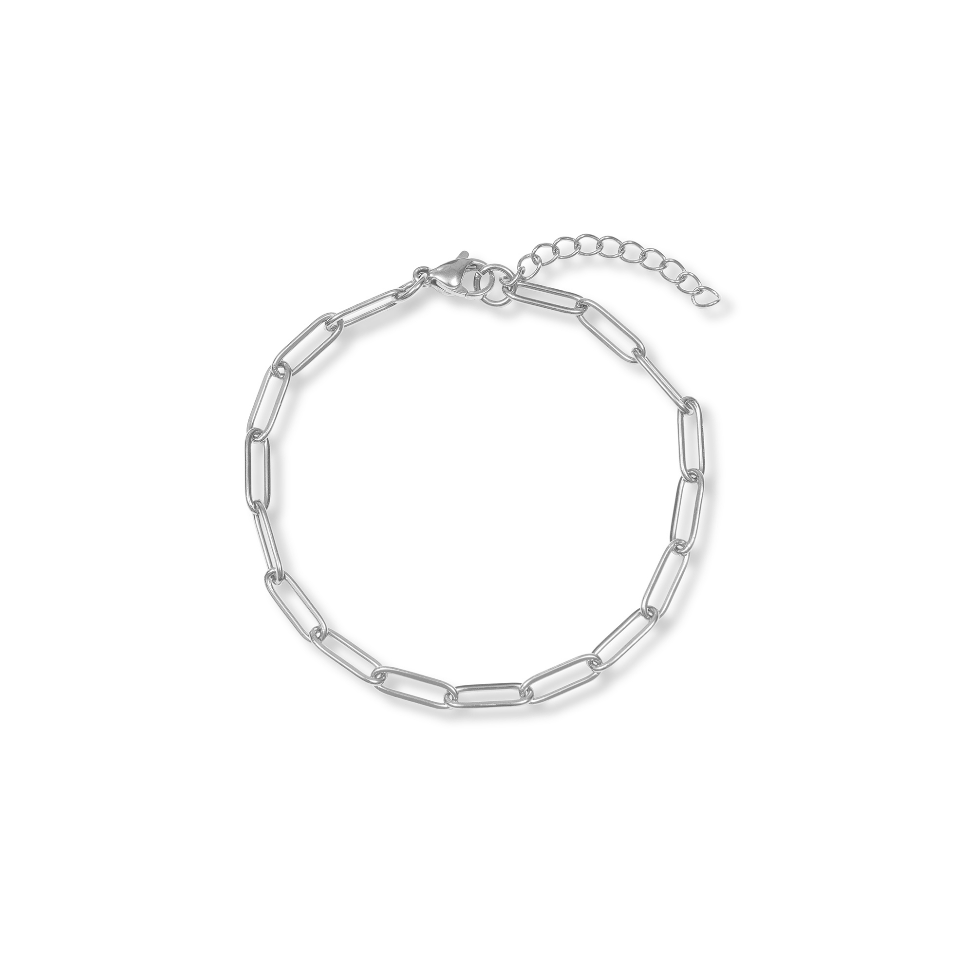 A Weathered Penny  18cm Silver Cable Chain Bracelet