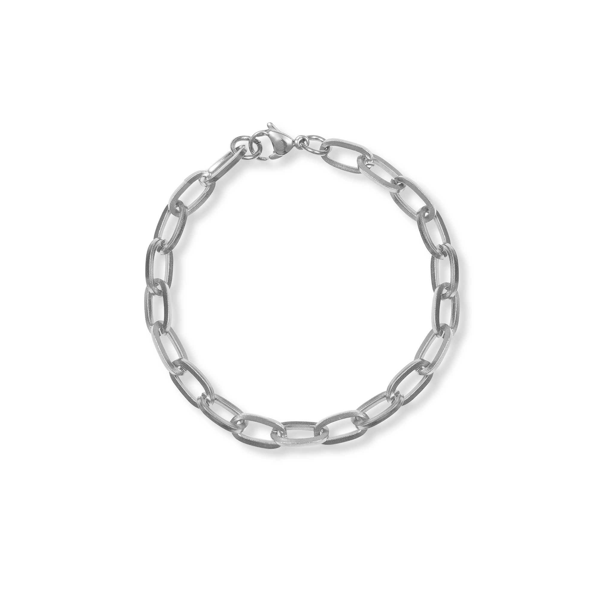 A Weathered Penny  18cm Silver Chunky Cable Chain Bracelet