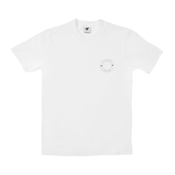 Plain Bear Badge Printed Short Sleeved T Shirt