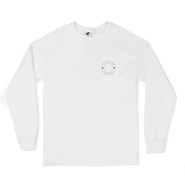 Plain Bear Badge Printed Long Sleeves T Shirt