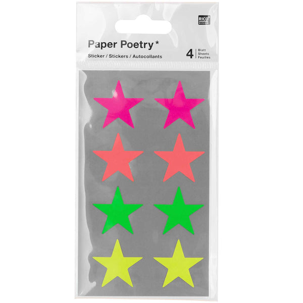 Rico Design Stickers - Neon Stars