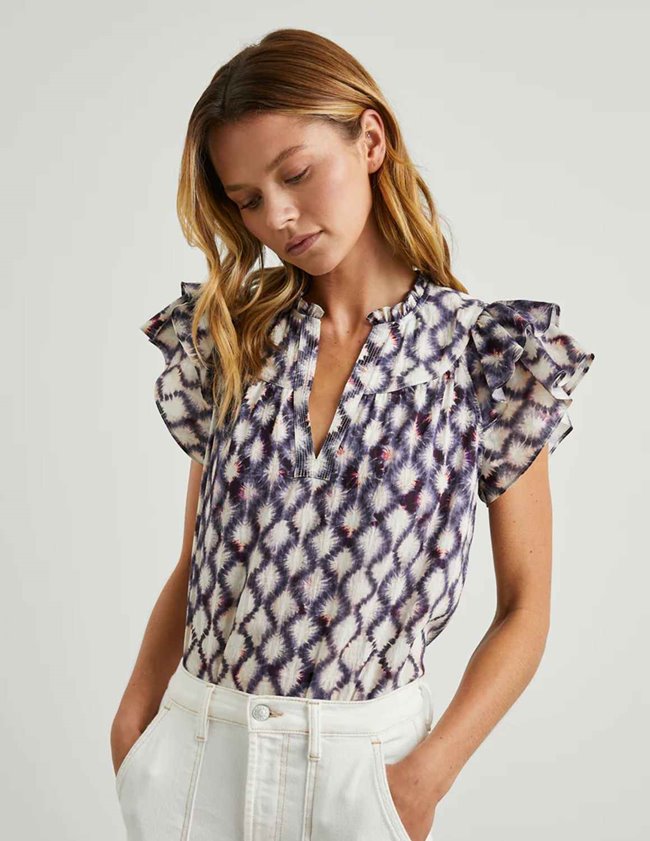 Rails Clothing Rails - Calista Top - Iris Shibori