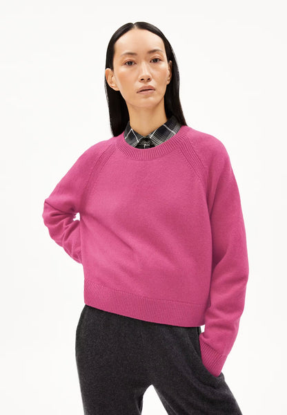 Armedangels Diliriaa Reglana Wool Jumper | Crushed Berry