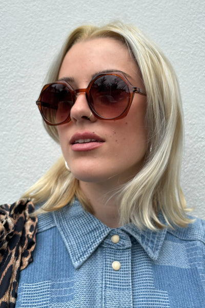 The Mercantile London Edgy Brown Sunglasses