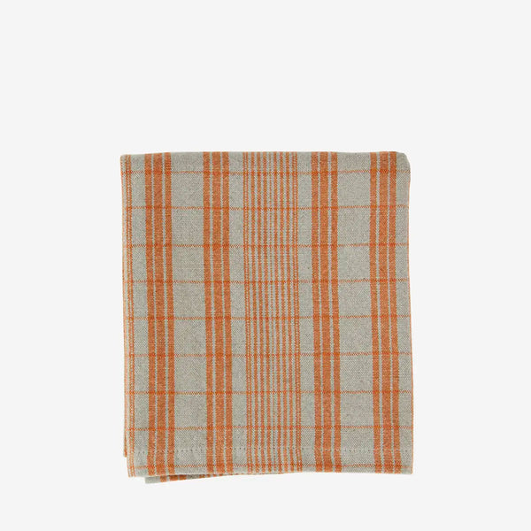 Madam Stoltz Tomato and Taupe Kitchen Towel