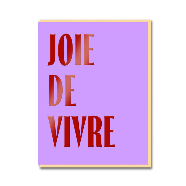 1973 Dc French Twist Joie De Vivre Greeting Card